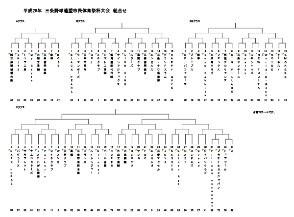 平成27年度市民体育祭大会トーナメント表