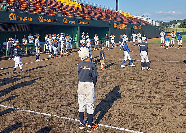 高校球児による少年野球教室