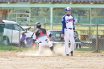 2018年10月14日(日)に行われた平成30年度市民体育祭大会Bクラス決勝戦B・Fバファローズ対三條信用組合の試合