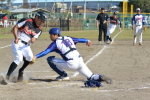 2018年10月14日(日)に行われた平成30年度市民体育祭大会Bクラス決勝戦B・Fバファローズ対三條信用組合の試合