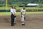 2018年6月9日に行われた第32回三条市親善高校野球大会三条商業高校対桐生第一高校の試合