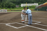 2018年6月9日に行われた第32回三条市親善高校野球大会三条商業高校対桐生第一高校の試合