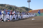 2022年4月17日に行われた令和4年度三条野球連盟開幕式